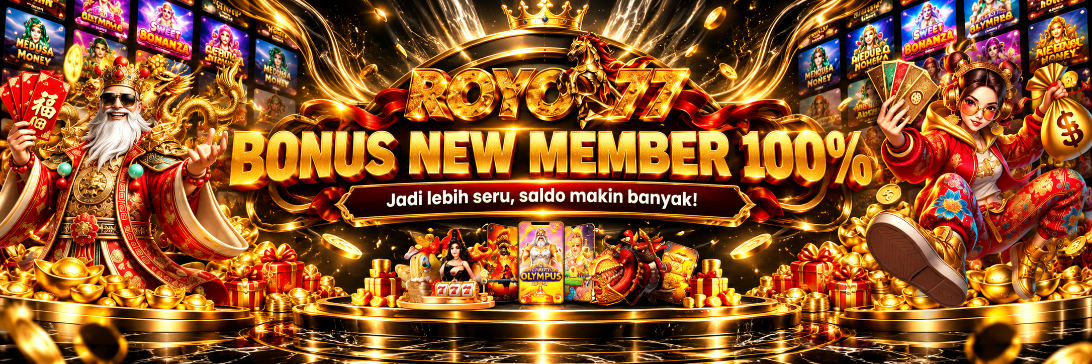 BONUS NEW MEMBER 100%